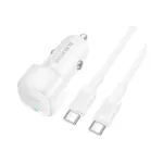 BOROFONE BZ34A - Chargeur de voiture a port unique PD20W (TYPE-C TO TYPE-C)