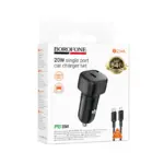 BOROFONE BZ34A - Chargeur de voiture a port unique PD20W (TYPE-C TO IP)