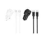 BOROFONE BZ34A - Chargeur de voiture a port unique PD20W (TYPE-C TO TYPE-C)