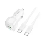 BOROFONE BZ34B - Chargeur de voiture DOUBLE PORT PD20W + QC3,0 (TYPE-C TO TYPE-C)
