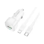 BOROFONE BZ34B - Chargeur de voiture DOUBLE PORT PD20W + QC3,0 (TYPE-C TO IP)