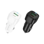 BOROFONE BZ34B - Chargeur de voiture DOUBLE PORT PD20W + QC3,0