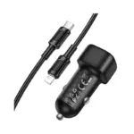 BOROFONE BZ34B - Chargeur de voiture DOUBLE PORT PD20W + QC3,0 (TYPE-C TO IP)
