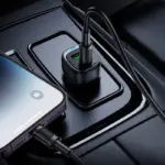 BOROFONE BZ34B - Chargeur de voiture DOUBLE PORT PD20W + QC3,0 (TYPE-C TO IP)