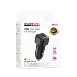 BOROFONE BZ34B - Chargeur de voiture DOUBLE PORT PD20W + QC3,0