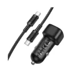BOROFONE BZ34B - Chargeur de voiture DOUBLE PORT PD20W + QC3,0 (TYPE-C TO TYPE-C)