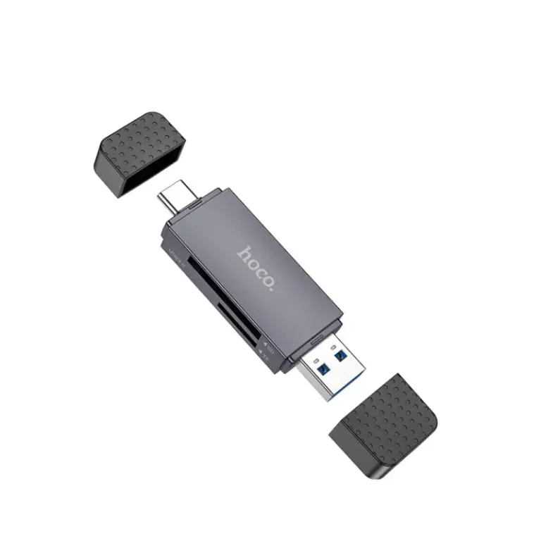 HOCO HB45 - Lecteur carte SD+TF vers USB/Type-C 3,0