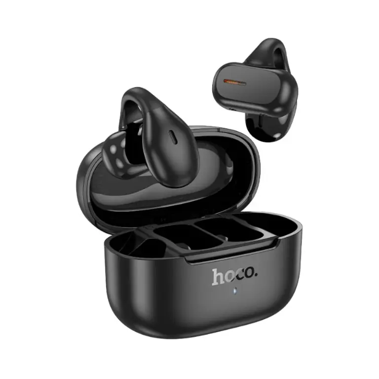 Écouteurs open-ear HOCO EA9 noirs avec boîtier de recharge