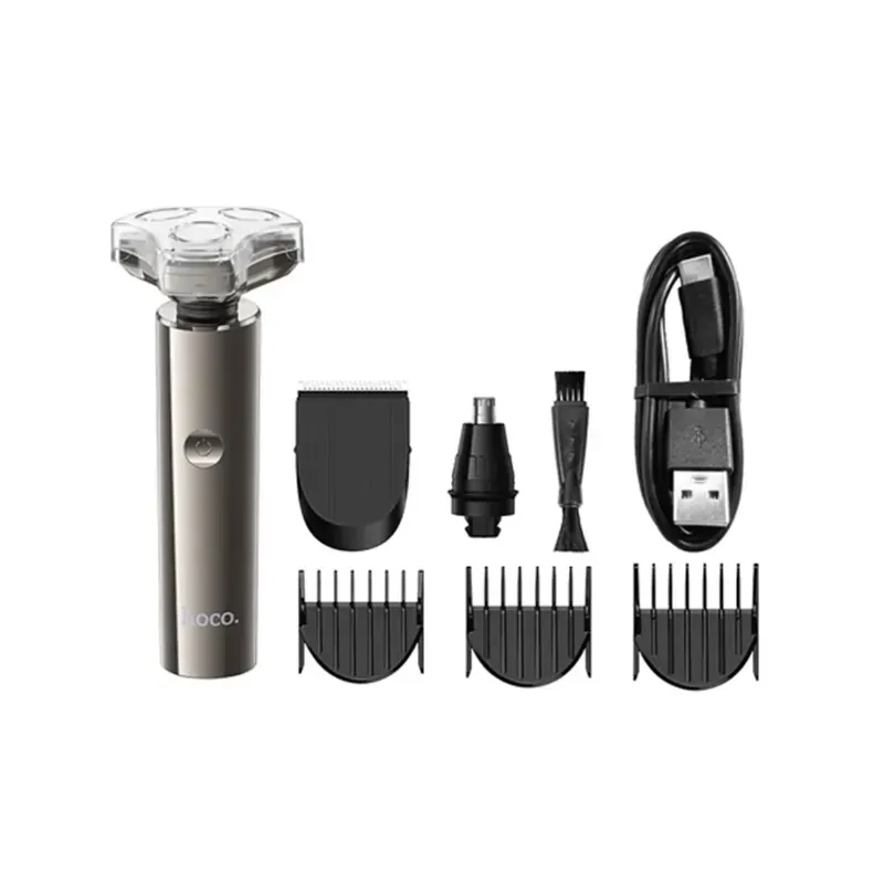 Hoco HP36 – Kit de soin 3-en-1 avec rasoir, tondeuse et accessoire nasal pour un usage quotidien et professionnel - Hoco Algérie