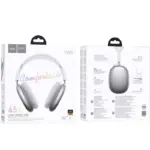 HOCO W65 Casque Bluetooth Argenté - vue latérale