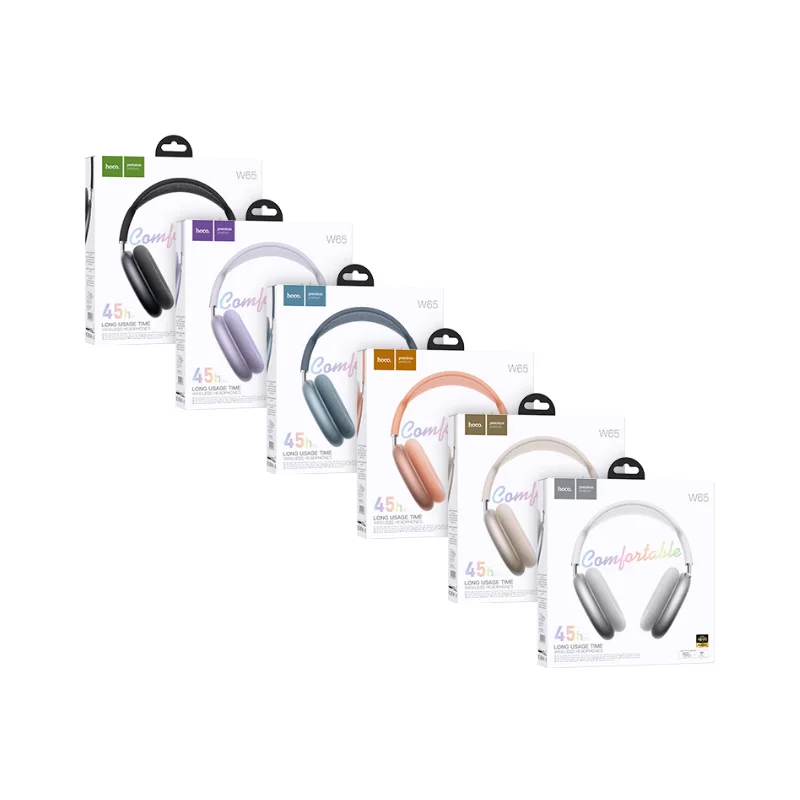 HOCO W65 Casque Bluetooth Violet - détail produit
