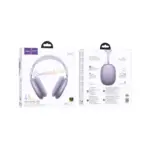 HOCO W65 Casque sans fil Bluetooth Violet - vue avant