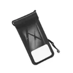 HOCO HX53 - Étui de téléphone transparent étanche avec revetment noir sur les bordures