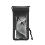 HOCO HX53 - Étui de téléphone transparent étanche avec revetment noir sur les bordures