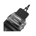 HOCO HX53 - Étui de téléphone transparent étanche avec revetment noir sur les bordures