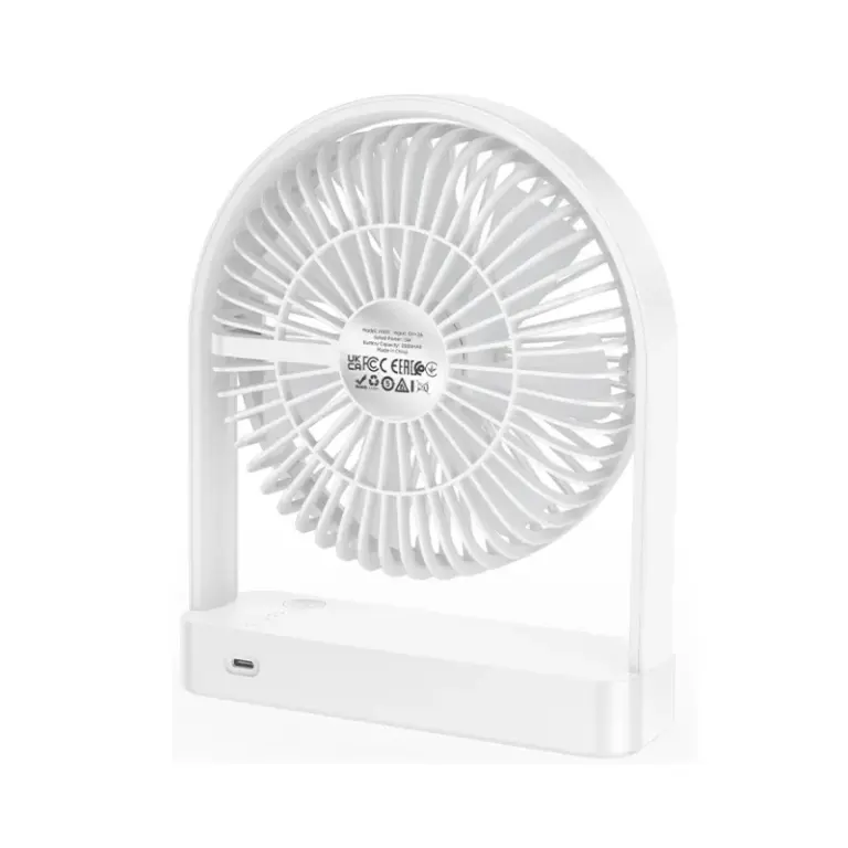 HOCO HX65 - Ventilateur rechargable portable et ajustable pour bureaux