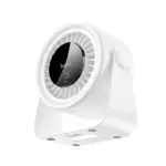 HOCO HX66 - Ventilateur rechargable avec suport et fixation mural et ecran numérique tactile