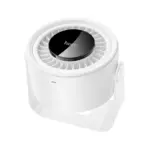 HOCO HX66 - Ventilateur rechargable avec suport et fixation mural et ecran numérique tactile