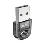 HOCO UA28 - Clé USB Bluetooth transparente, mini récepteur Bluetooth portable, adaptateur Bluetooth 5.1 BT