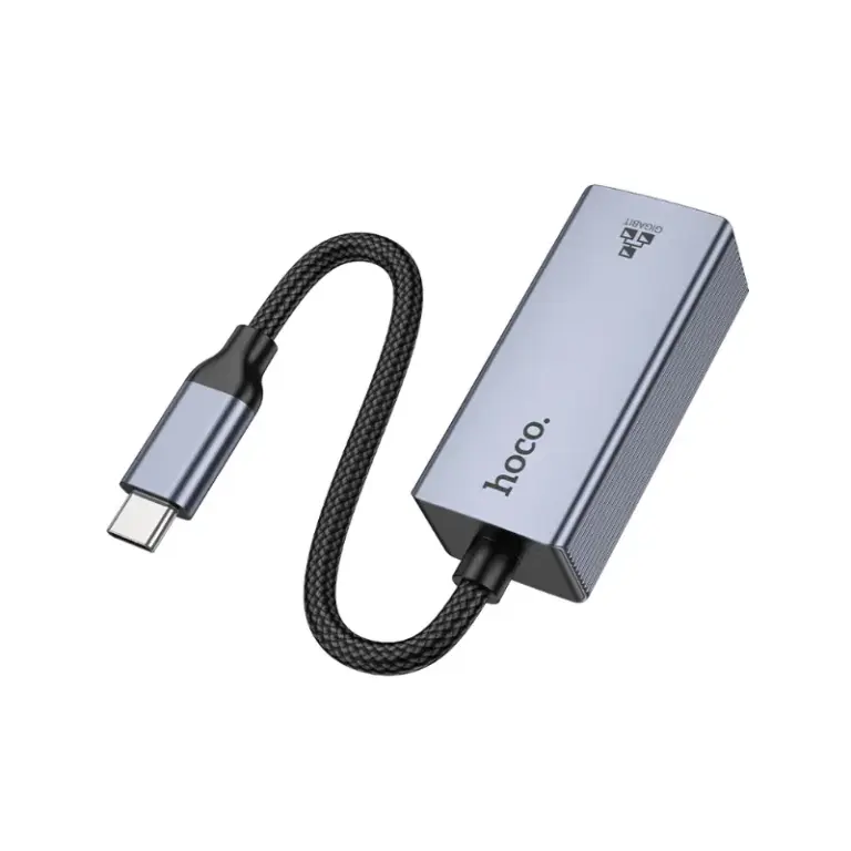 HOCO UA37 - Adaptateur tupe-c to RJ45 (1000 Mbps)
