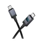 HOCO X118 - Cable data et charge 60W Type-C vers Type-C avec affichage