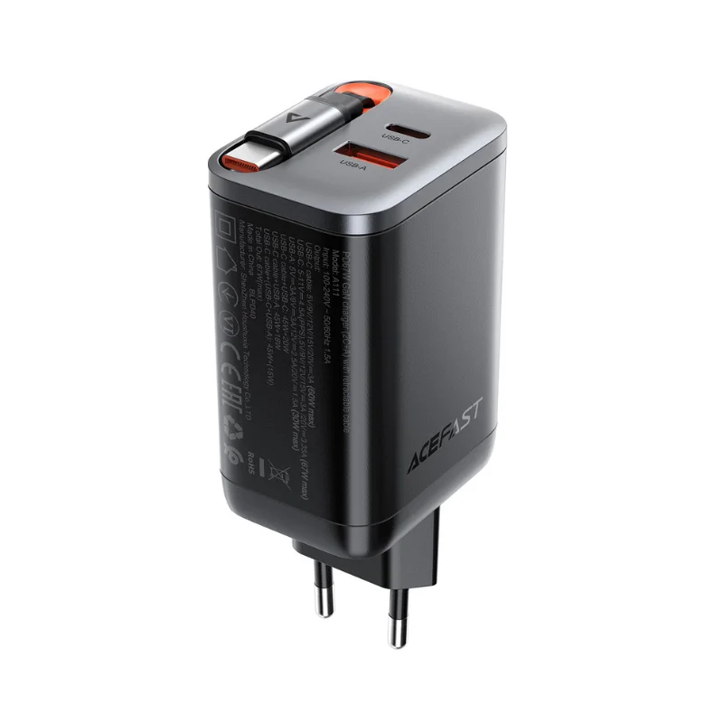 Acefast A111 67W Wall Charger + Cable