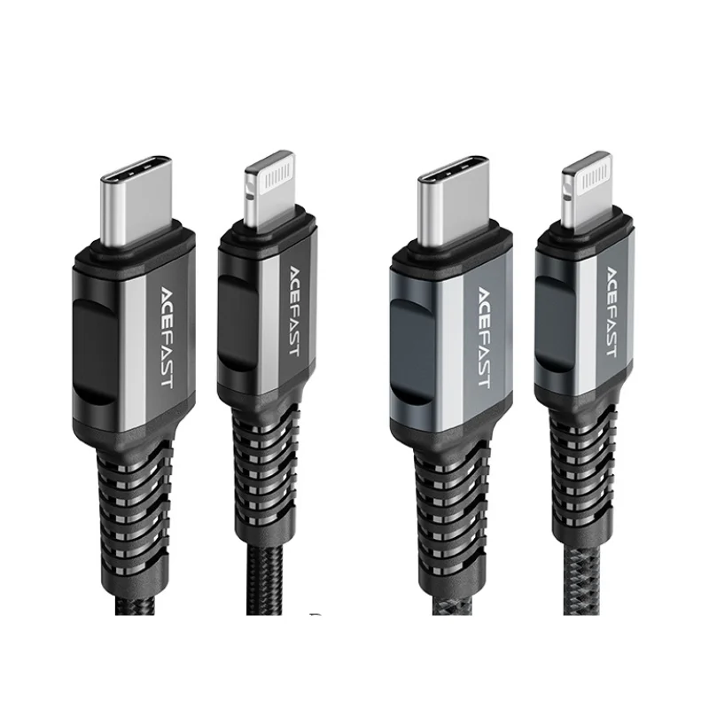 acefast-c1-01-cable-usb-c-lightning-connecteurs-aluminium ACEFAST C1-01 | Câble USB-C vers Lightning – Image 1