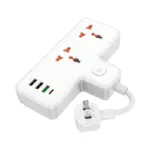 HOCO AC12A | Multiprise orientable 2 positions PD 30W - 4 ports USB – Image 2