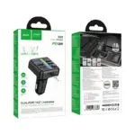 HOCO E89 | Transmetteur FM Bluetooth voiture 45W avec USB-C et USB-A – Image 8