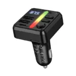 HOCO E89 | Transmetteur FM Bluetooth voiture 45W avec USB-C et USB-A