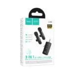HOCO L20C | Micro-cravate sans fil double - iPhone, USB-C et Jack 3,5 mm – Image 6