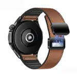 Hoco WH18 Basic series two-section double magnetic buckle silicone leather strap(22mm) – Image 3
