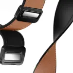 Hoco WH18 Basic series two-section double magnetic buckle silicone leather strap(22mm) – Image 6