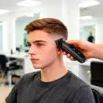 Tondeuse à cheveux HOCO HP28 utilisation barbier