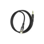 Câble audio HOCO UPA25 USB-C vers jack 3,5 mm noir longueur complète