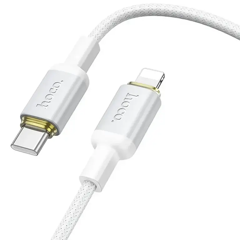 Hoco X128 Benefit câble USB-C vers Lightning 30W blanc