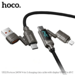 Câble HOCO U152 4-en-1 USB C TO IP/C 240W avec écran LED